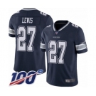 Men's Dallas Cowboys #27 Jourdan Lewis Navy Blue Team Color Vapor Untouchable Limited Player 100th Season Football Jersey