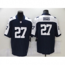 Men's Dallas Cowboys #27 Trevon Diggs Blue Throwback Limited Stitched Football Jersey