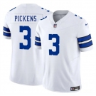 Men's Dallas Cowboys #3 George pickens White 2025 F.U.S.E. Vapor Untouchable Limited Football Stitched Jersey
