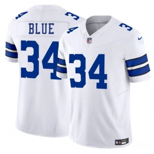 Men's Dallas Cowboys #34 Jaydon Blue White 2025 Draft F.U.S.E. Vapor Untouchable Limited Football Stitched Jersey