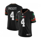 Men's Dallas Cowboys #4 Dak Prescott Black Mexico Vapor Limited Stitched Football Jersey