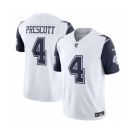 Men's Dallas Cowboys #4 Dak Prescott Thanksgiving White 2023 F.U.S.E. Vapor Limited Stitched Football Jersey