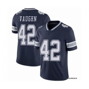 Men's Dallas Cowboys #42 Deuce Vaughn Navy Vapor Limited Stitched Jersey