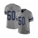 Men's Dallas Cowboys #50 Sean Lee Limited Gray Inverted Legend Football Jersey