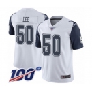 Men's Dallas Cowboys #50 Sean Lee Limited White Rush Vapor Untouchable 100th Season Football Jersey