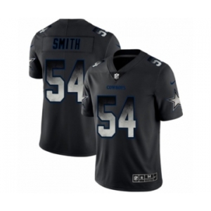 Men's Dallas Cowboys #54 Jaylon Smith Black Smoke Fashion Limited Jersey
