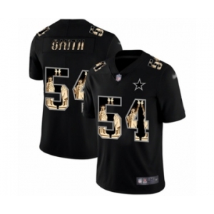 Men's Dallas Cowboys #54 Jaylon Smith Black Statue of Liberty Limited Player Football Jersey