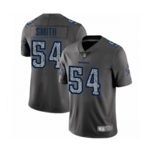 Men's Dallas Cowboys #54 Jaylon Smith Gray Static Fashion Limited Player Football Jersey