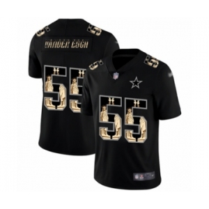 Men's Dallas Cowboys #55 Leighton Vander Esch Black Statue of Liberty Limited Player Football Jersey