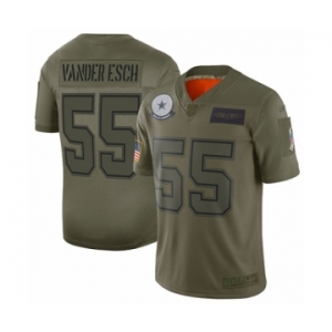 Men's Dallas Cowboys #55 Leighton Vander Esch Limited Camo 2019 Salute to Service Football Jersey