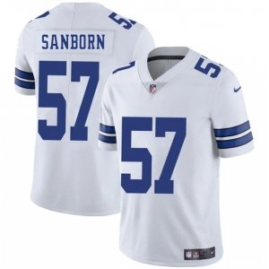 Men's Dallas Cowboys #57 Jack Sanborn White 2025 Vapor Untouchable Limited Football Stitched Jersey