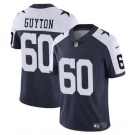 Men's Dallas Cowboys #60 Tyler Guyton Navy White 2024 Draft Vapor Untouchable Thanksgiving Limited Football Stitched Jersey