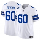 Men's Dallas Cowboys #60 Tyler Guyton White 2024 F.U.S.E Draft Vapor Untouchable Limited Football Stitched Jersey