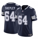 Men's Dallas Cowboys #64 Dakoda Shepleys Navy 2025 F.U.S.E. Vapor Untouchable Limited Football Stitched Jersey