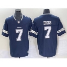 Men's Dallas Cowboys #7 Trevon Diggs Navy Blue 2023 FUSE Vapor Untouchable Stitched Jersey