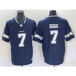 Men's Dallas Cowboys #7 Trevon Diggs Navy Blue 2023 FUSE Vapor Untouchable Stitched Jersey