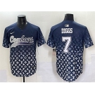 Men's Dallas Cowboys #7 Trevon Diggs Navy Limited Stitched Baseball Jersey