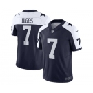 Men's Dallas Cowboys #7 Trevon Diggs Navy Thanksgiving 2023 F.U.S.E. Limited Stitched Football Jersey