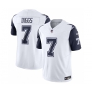 Men's Dallas Cowboys #7 Trevon Diggs White 2023 F.U.S.E. Vapor Limited Stitched Football Jersey