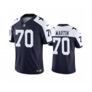 Men's Dallas Cowboys #70 Zack Martin Navy 2023 F.U.S.E. Vapor Limited Stitched Football Jersey