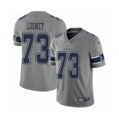 Men's Dallas Cowboys #73 Joe Looney Limited Gray Inverted Legend Football Jersey