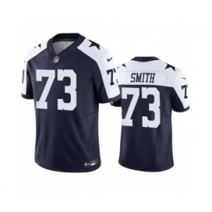 Men's Dallas Cowboys #73 Tyler Smith Navy 2023 F.U.S.E. Vapor Limited Stitched Football Jersey