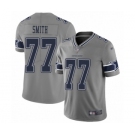 Men's Dallas Cowboys #77 Tyron Smith Limited Gray Inverted Legend Football Jersey