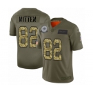 Men's Dallas Cowboys #82 Jason Witten 2019 Olive Camo Salute to Service Limited Jersey