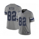 Men's Dallas Cowboys #82 Jason Witten Limited Gray Inverted Legend Football Jersey