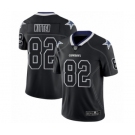 Men's Dallas Cowboys #82 Jason Witten Limited Lights Out Black Rush Football Jersey