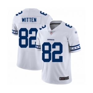 Men's Dallas Cowboys #82 Jason Witten White Team Logo Fashion Limited Football Jersey