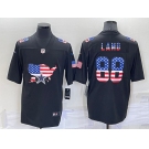 Men's Dallas Cowboys #88 CeeDee Lamb 2022 USA Map Fashion Black Color Rush Stitched Nike Limited Jersey