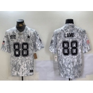 Men's Dallas Cowboys #88 CeeDee Lamb 2024 Arctic Camo Salute To Service Limited Stitched Football Jersey2