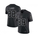 Men's Dallas Cowboys #88 CeeDee Lamb Black Reflective Limited Stitched Football Jersey