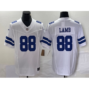 Men's Dallas Cowboys #88 CeeDee Lamb White 2023 F.U.S.E. Limited Stitched Football Jersey