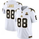 Men's Dallas Cowboys #88 CeeDee Lamb White Gold F.U.S.E. With Established In 1960 Patch Vapor Limited Football Stitched Jersey