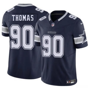 Men's Dallas Cowboys #90 Solomon Thomas Navy 2025 F.U.S.E. Vapor Untouchable Limited Football Stitched Jersey