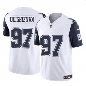 Men's Dallas Cowboys #97 Osa Odighizuwa White F.U.S.E Vapor Untouchable Limited Stitched Football Jersey