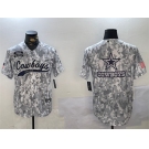 Men's Dallas Cowboys Team Big Logo 2024 Arctic Camo Salute To Service Stitched Baseball Jerseys