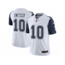 Men's Nike Dallas Cowboys #10 Ryan Switzer Limited White Rush NFL Jersey