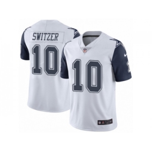 Men's Nike Dallas Cowboys #10 Ryan Switzer Limited White Rush NFL Jersey