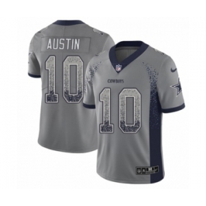 Men's Nike Dallas Cowboys #10 Tavon Austin Limited Gray Rush Drift Fashion NFL Jersey