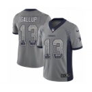 Men's Nike Dallas Cowboys #13 Michael Gallup Limited Gray Rush Drift Fashion NFL Jersey