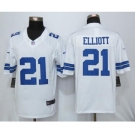 Men's Nike Dallas Cowboys #21 Ezekiel Elliott Limited White NFL Jersey