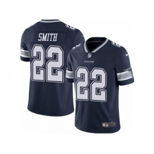 Men's Nike Dallas Cowboys #22 Emmitt Smith Vapor Untouchable Limited Navy Blue Team Color NFL Jersey