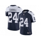 Men's Nike Dallas Cowboys #24 Nolan Carroll Vapor Untouchable Limited Navy Blue Throwback Alternate NFL Jersey