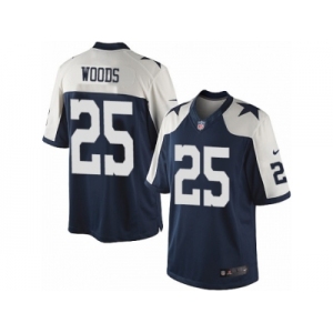 Men's Nike Dallas Cowboys #25 Xavier Woods Limited Navy Blue Throwback Alternate NFL Jersey