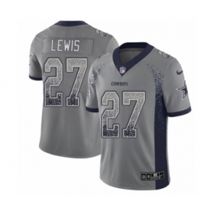 Men's Nike Dallas Cowboys #27 Jourdan Lewis Limited Gray Rush Drift Fashion NFL Jersey