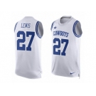 Men's Nike Dallas Cowboys #27 Jourdan Lewis Limited White Player Name & Number Tank Top NFL Jersey