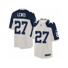 Men's Nike Dallas Cowboys #27 Jourdan Lewis Limited White Throwback Alternate NFL Jersey